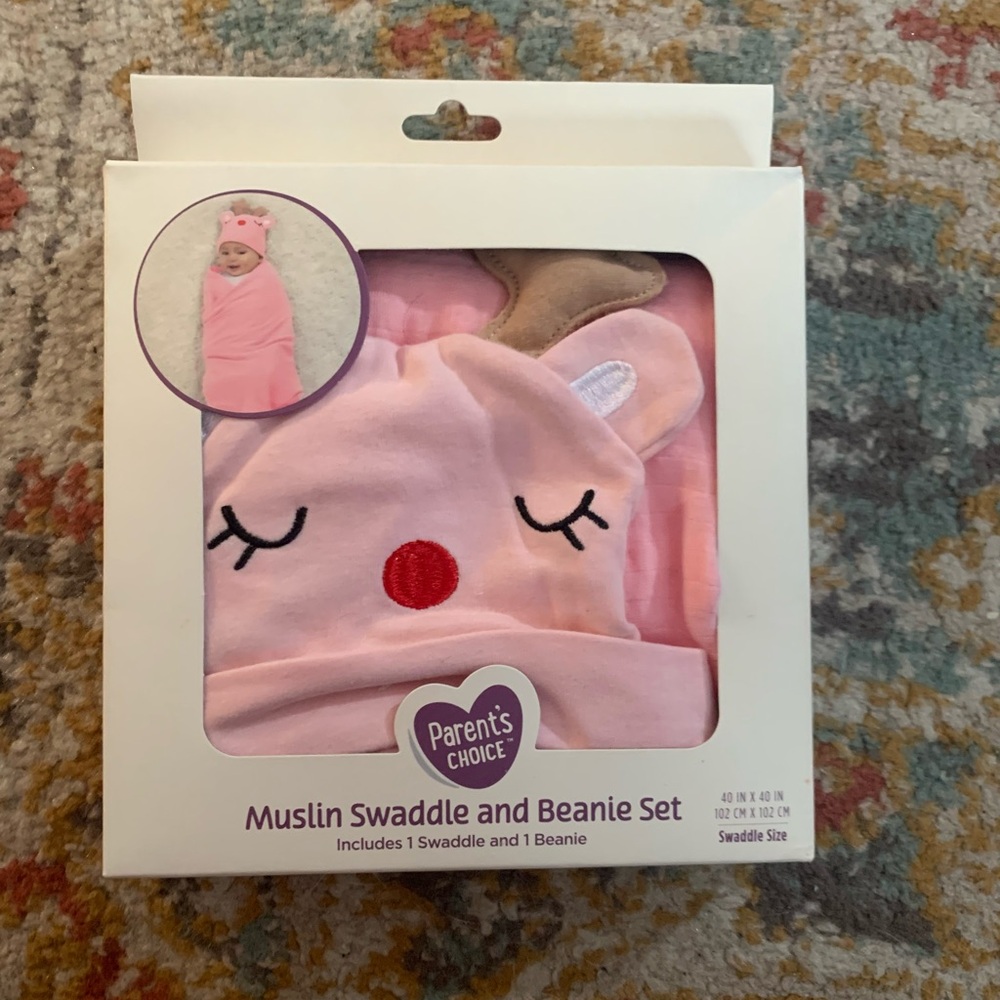 Swaddle and Beanie Set